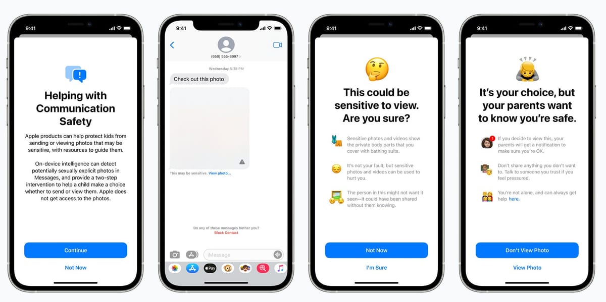 Apple joins the child safety fight